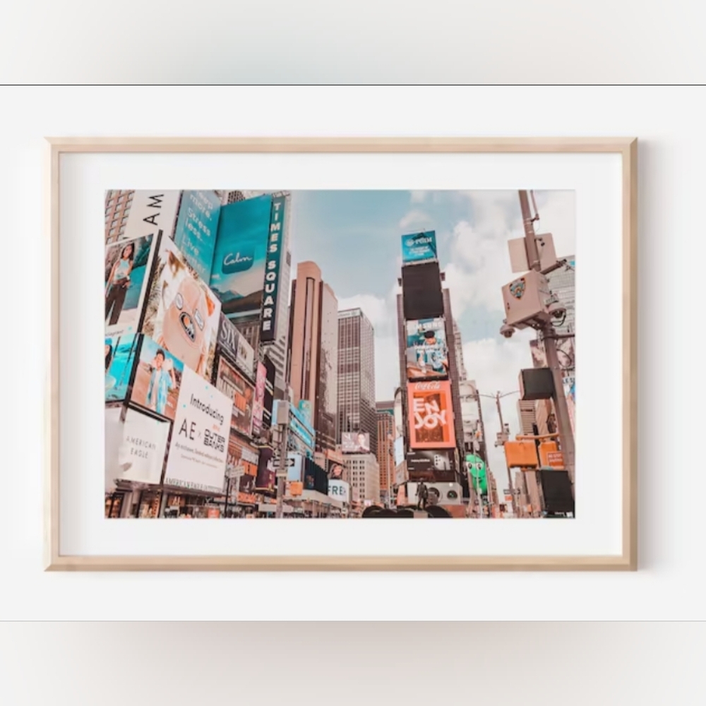 🏙️ Time Square | 8x12 Photo Print || wall art, home decor, gift